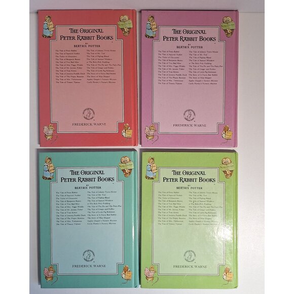 9 Beatrix Potter Book Lot Peter Rabbit Benjamin Bunny Nutkin Moppet Tiggy Fisher - Picture 4 of 8